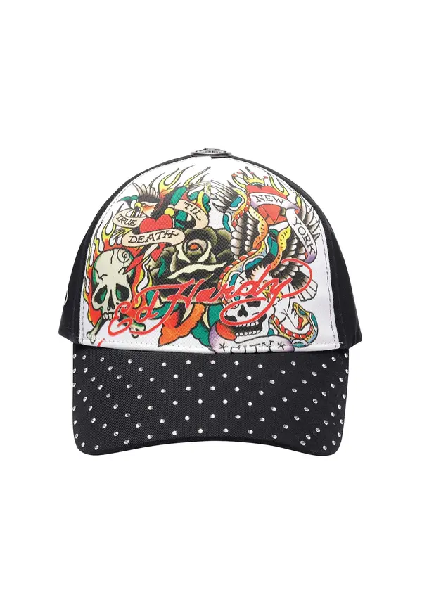 Ed Hardy Ed Hardy Šilterica 'True Til Death'  crna / bijela