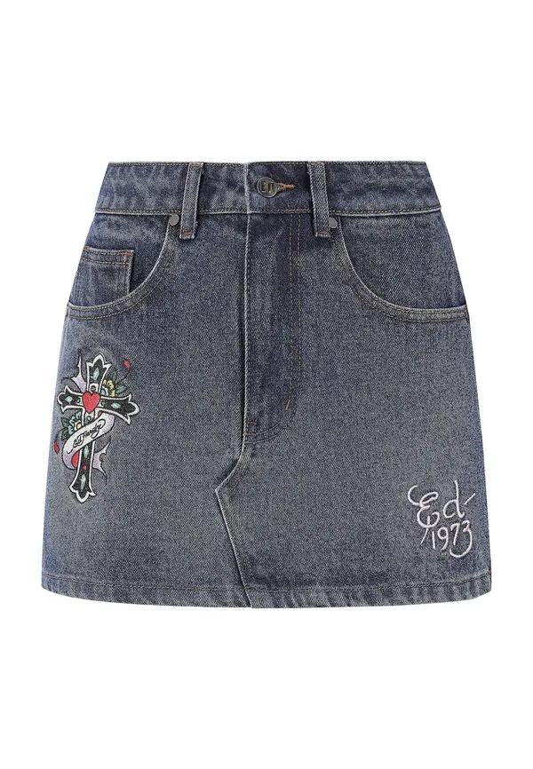 Ed Hardy Ed Hardy Suknja  indigo