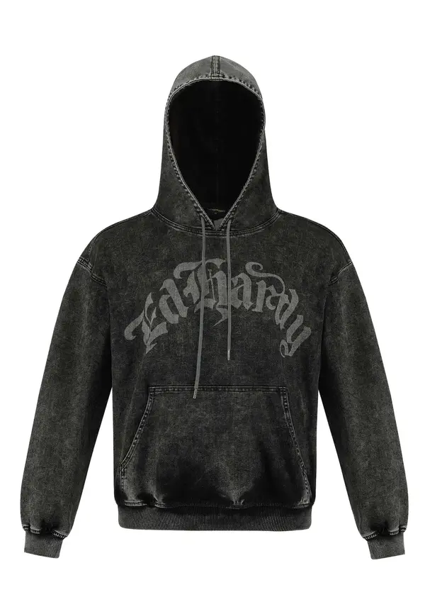 Ed Hardy Ed Hardy Sweater majica 'Death Rider'  siva / crna