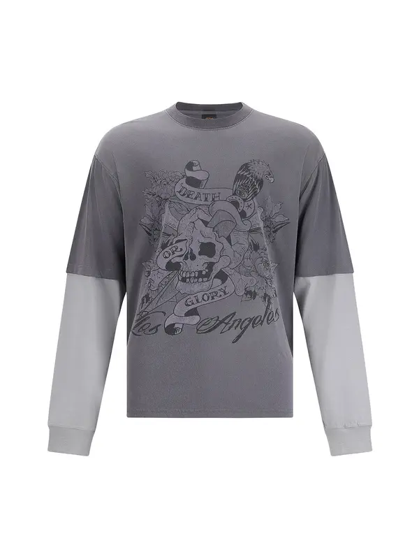 Ed Hardy Ed Hardy Sweater majica  golublje plava
