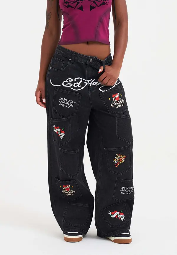Ed Hardy Ed Hardy Traperice  crvena / crna / bijela