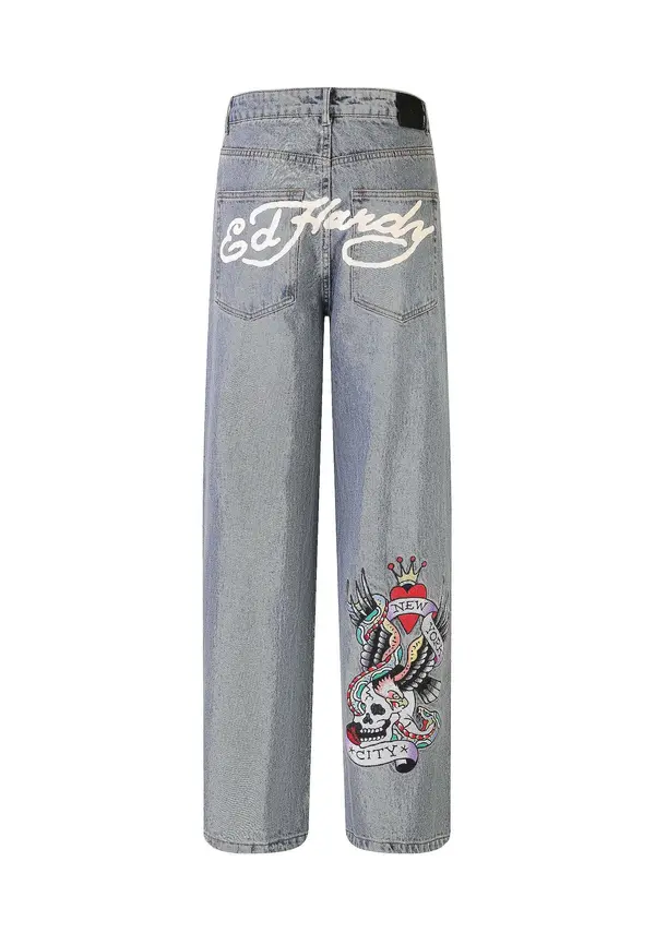 Ed Hardy Ed Hardy Traperice 'NYC Skull'  plava