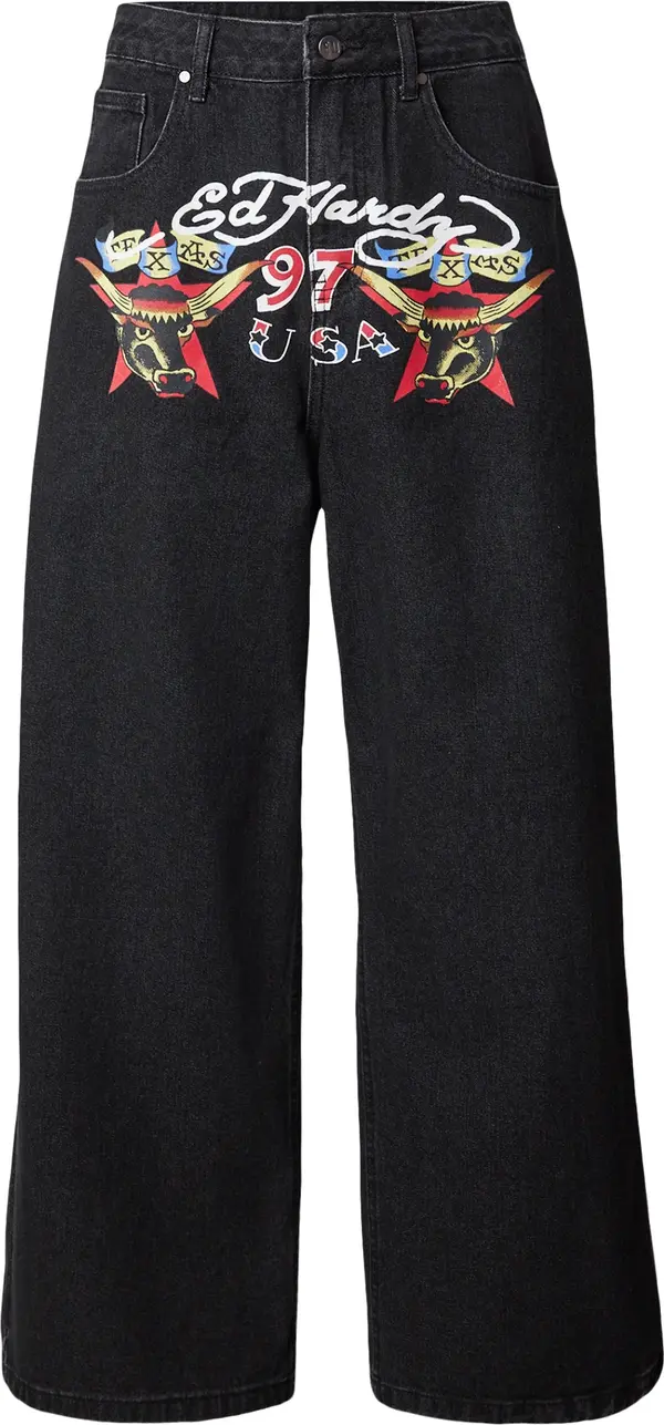 Ed Hardy Ed Hardy Traperice  svijetlozelena / crvena / crni traper / bijela