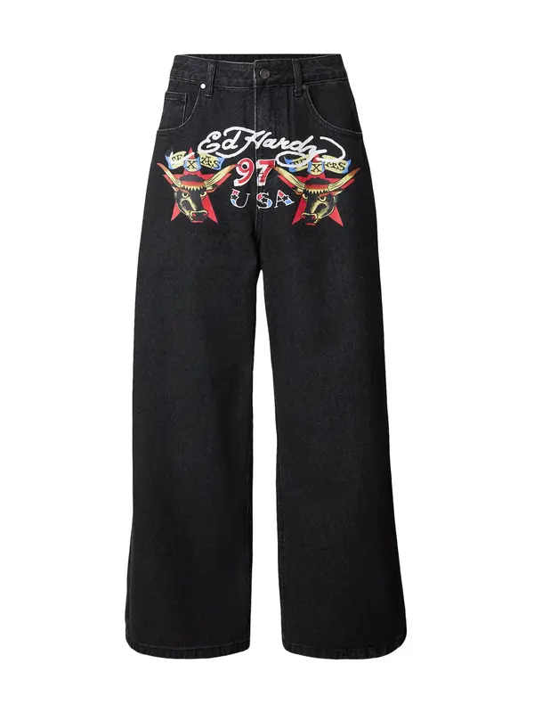 Ed Hardy Ed Hardy Traperice  svijetlozelena / crvena / crni traper / bijela