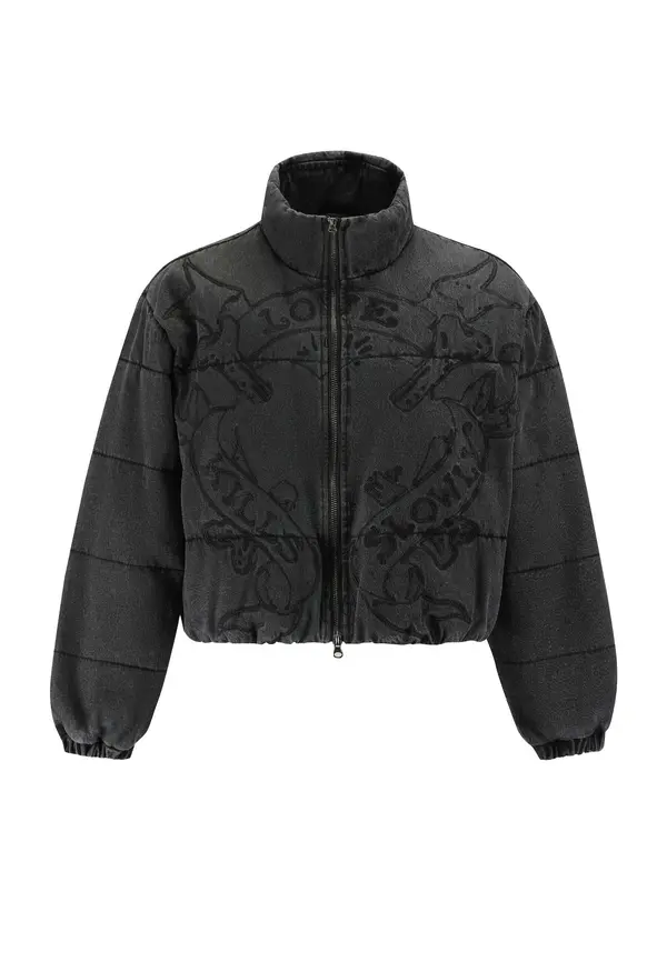 Ed Hardy Ed Hardy Zimska jakna 'Love Kills'  crni traper