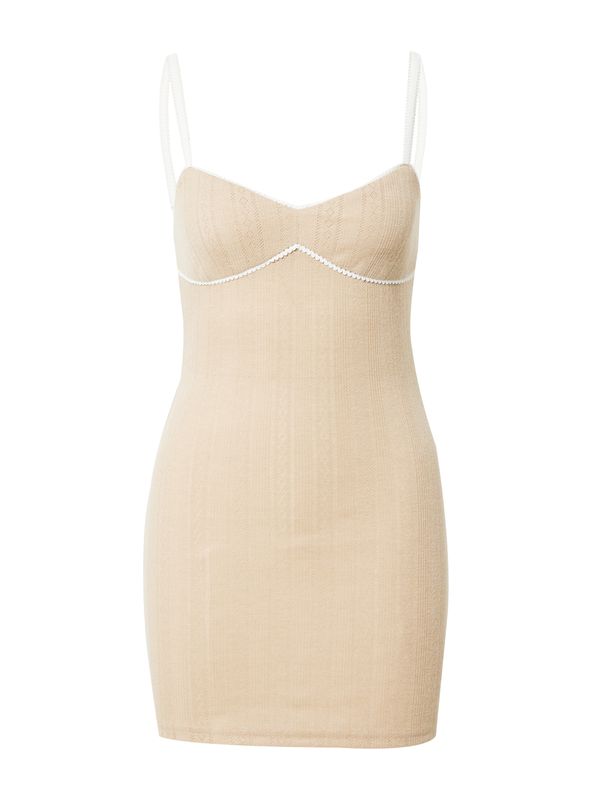 Edikted Edikted Haljina 'Pointelle'  bež / bijela