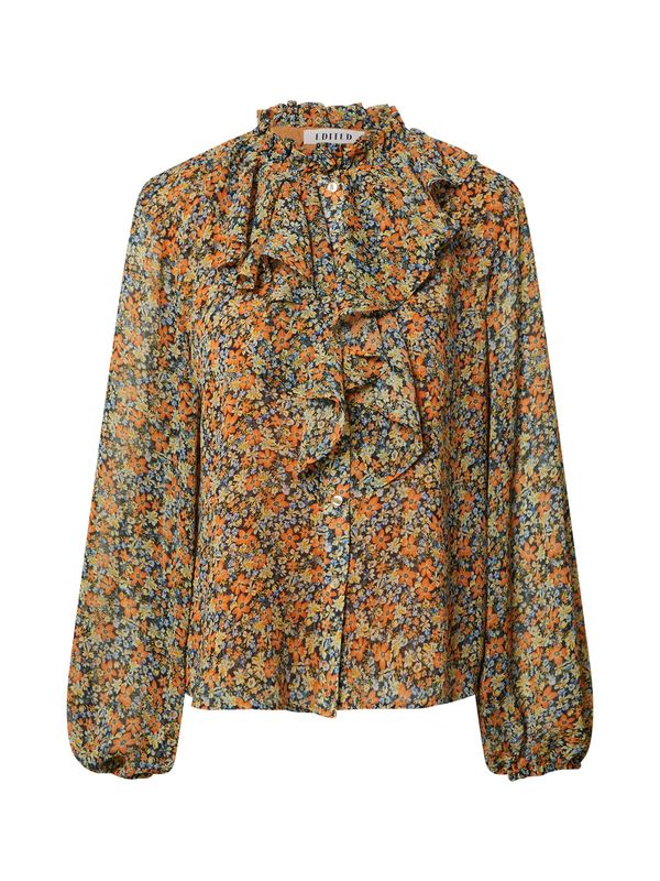 EDITED EDITED Bluza 'Birdy'  plava / miks boja / narančasta / crna