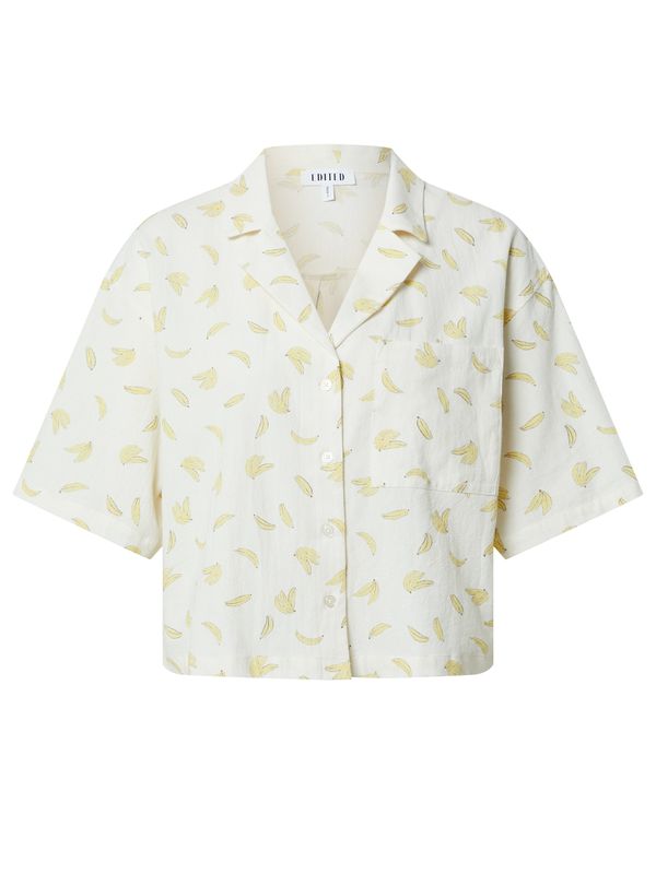 EDITED EDITED Bluza 'DALLAS'  pastelno žuta / vuneno bijela