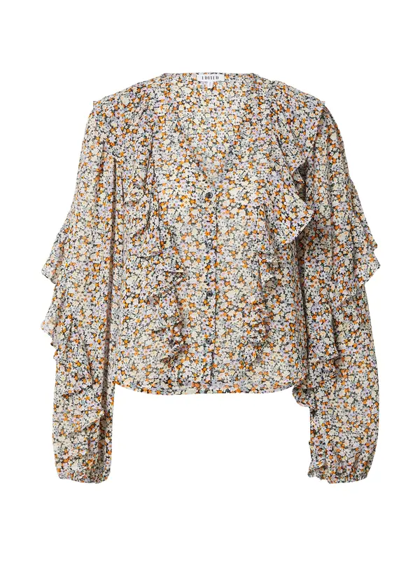 EDITED EDITED Bluza 'Ellis'  svijetloplava / narančasta / bijela