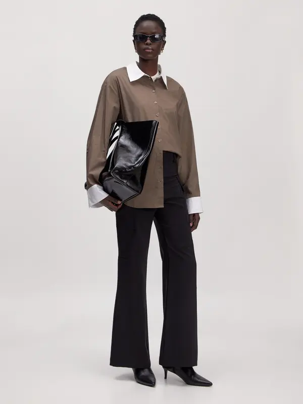 EDITED EDITED Bluza 'Kelly'  smeđa / bijela