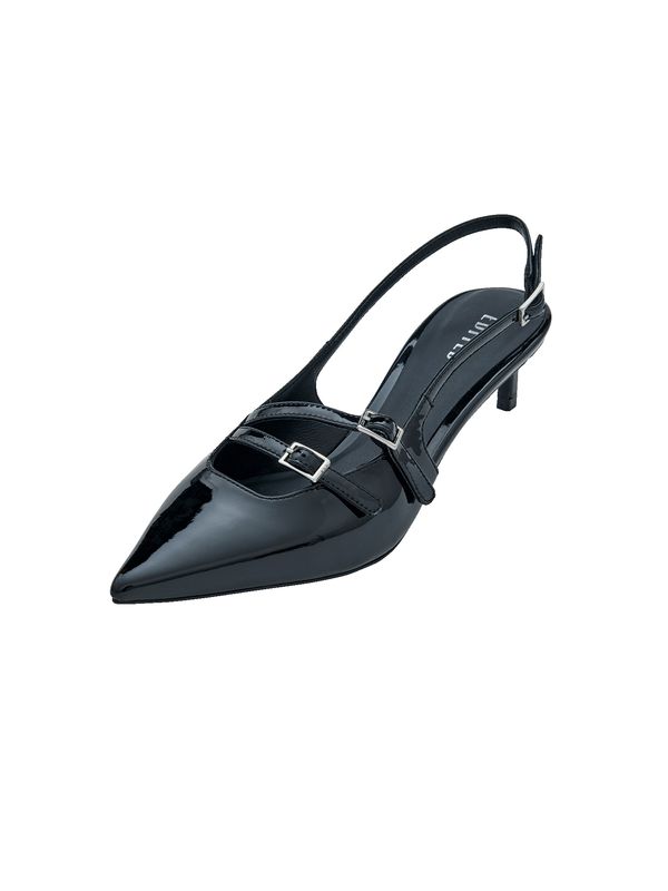 EDITED EDITED Cipele s potpeticom i otvorenom petom 'Gilliane'  crna