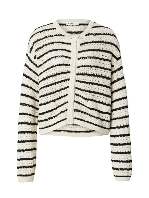 EDITED EDITED Kardigan 'Ida'  ecru/prljavo bijela / crna