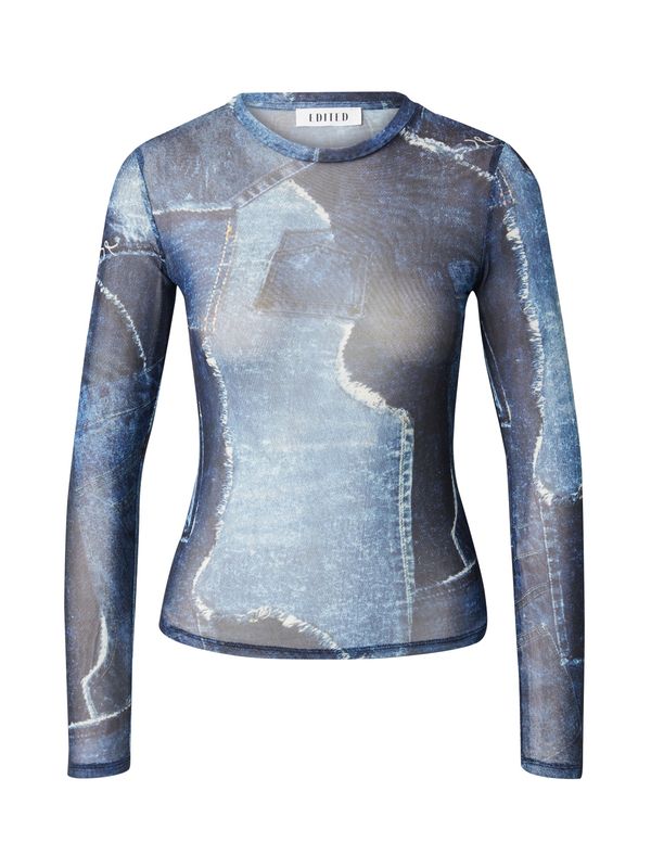 EDITED EDITED Majica 'Justice'  plava / svijetloplava / crna / bijela