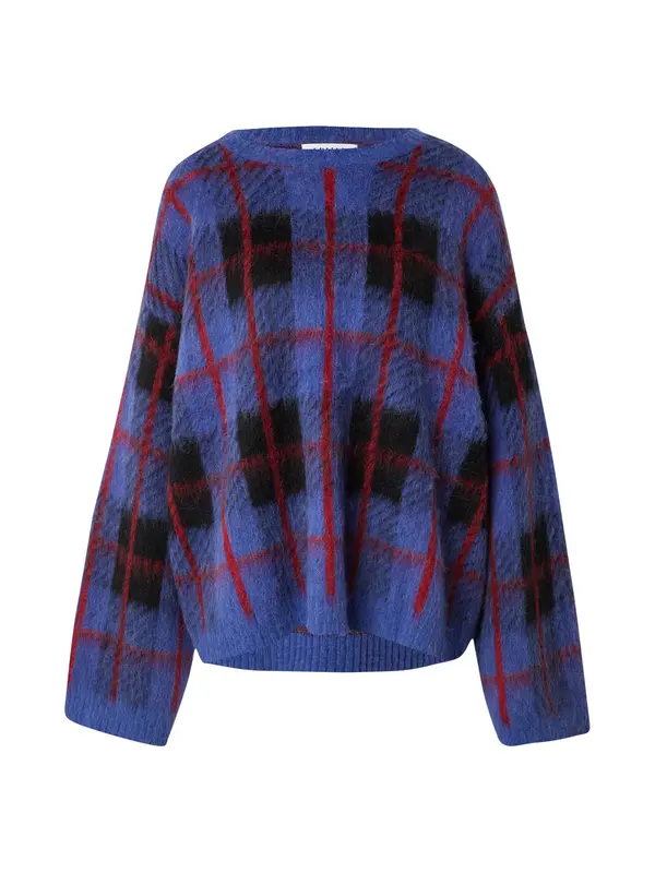 EDITED EDITED Pulover 'Christel Wool'  plava / crvena