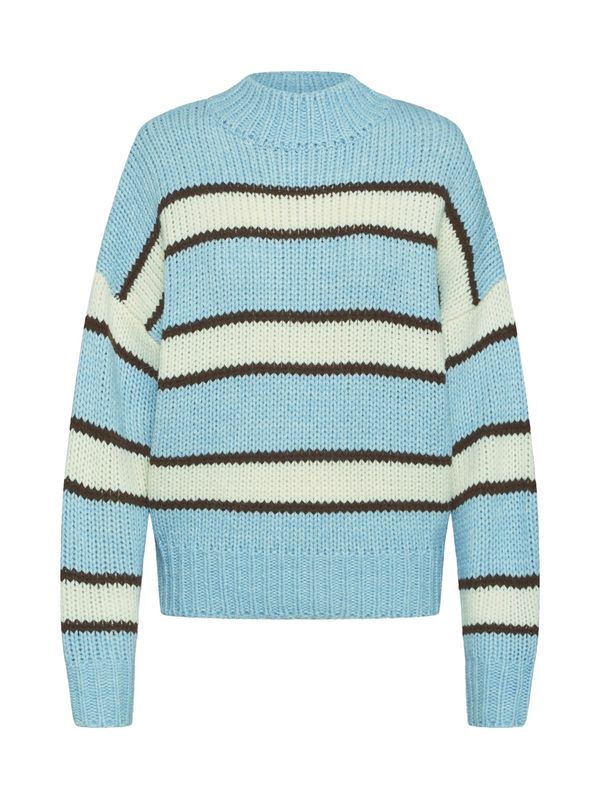 EDITED EDITED Pulover 'Egid'  svijetloplava / smeđa / prljavo bijela