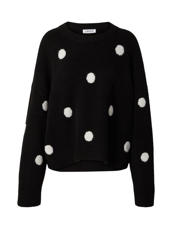 EDITED EDITED Pulover 'Floriane'  crna / bijela
