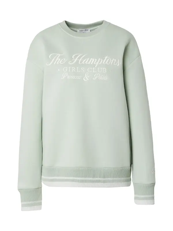 Eight2Nine Eight2Nine Sweater majica  svijetlozelena / bijela