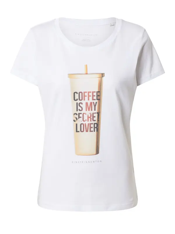 EINSTEIN & NEWTON EINSTEIN & NEWTON Majica 'Coffee'  smeđa / bijela
