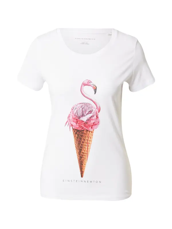 EINSTEIN & NEWTON EINSTEIN & NEWTON Majica 'Flamingo Ice'  smeđa / kestenjasto smeđa / roza / tamno roza / bijela