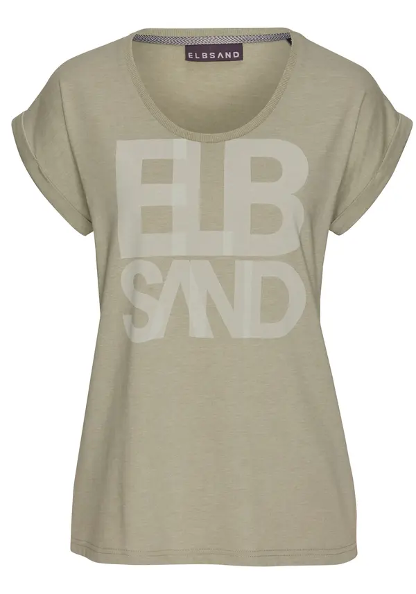 Elbsand Elbsand Majica  kaki / maslinasta