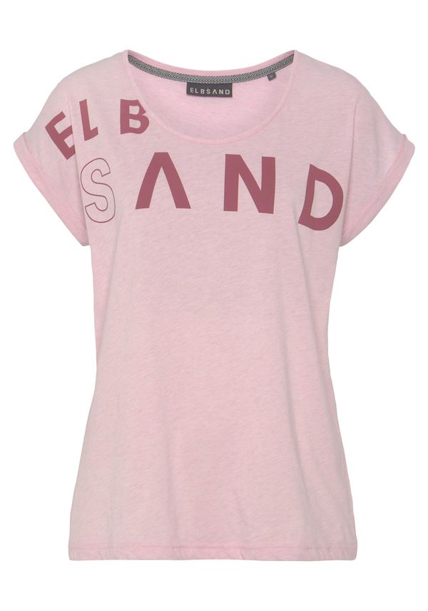 Elbsand Elbsand Majica  roza melange / crvena