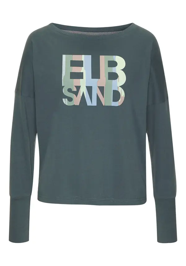 Elbsand Elbsand Majica  sivkasto zelena