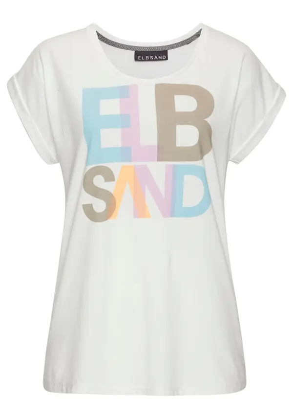 Elbsand Elbsand Majica  svijetloplava / lavanda / bijela
