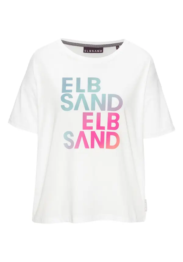 Elbsand Elbsand Majica  svijetloplava / roza / bijela
