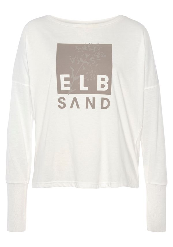 Elbsand Elbsand Majica  toplo smeđa / biserno bijela
