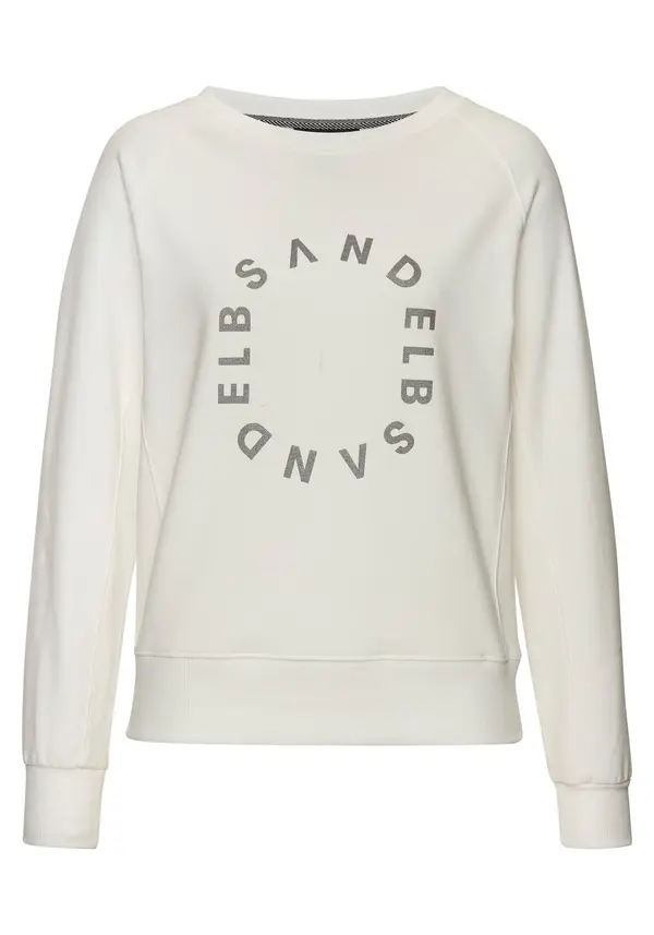 Elbsand Elbsand Sweater majica  boja pijeska / srebro