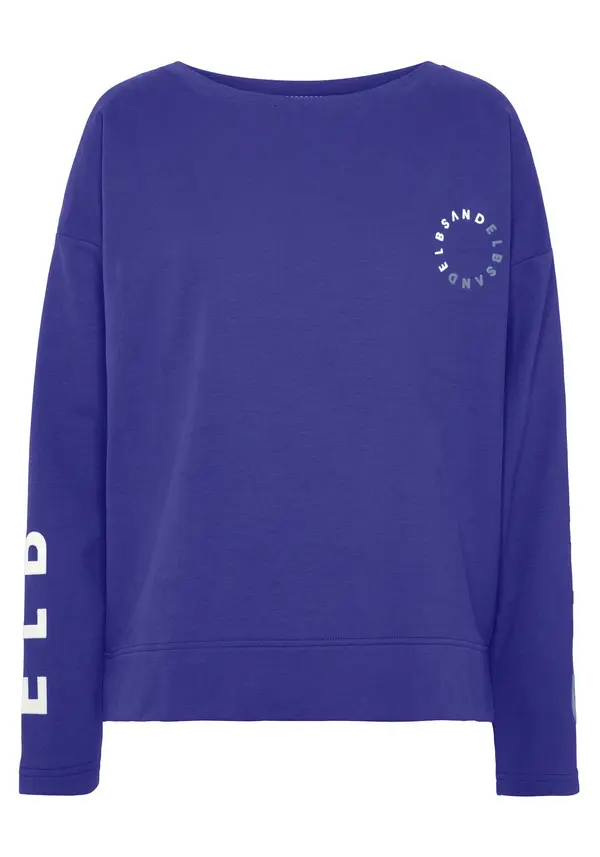 Elbsand Elbsand Sweater majica  indigo / bijela