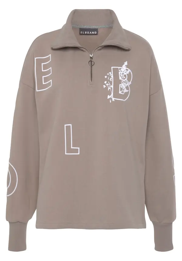 Elbsand Elbsand Sweater majica  nude / bijela