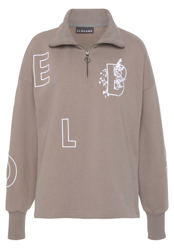 Elbsand Elbsand Sweater majica  nude / bijela