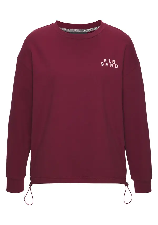 Elbsand Elbsand Sweater majica  roza / boja vina