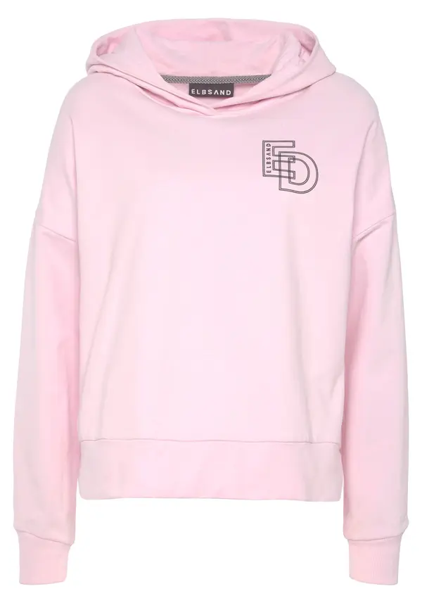 Elbsand Elbsand Sweater majica  roza / crna