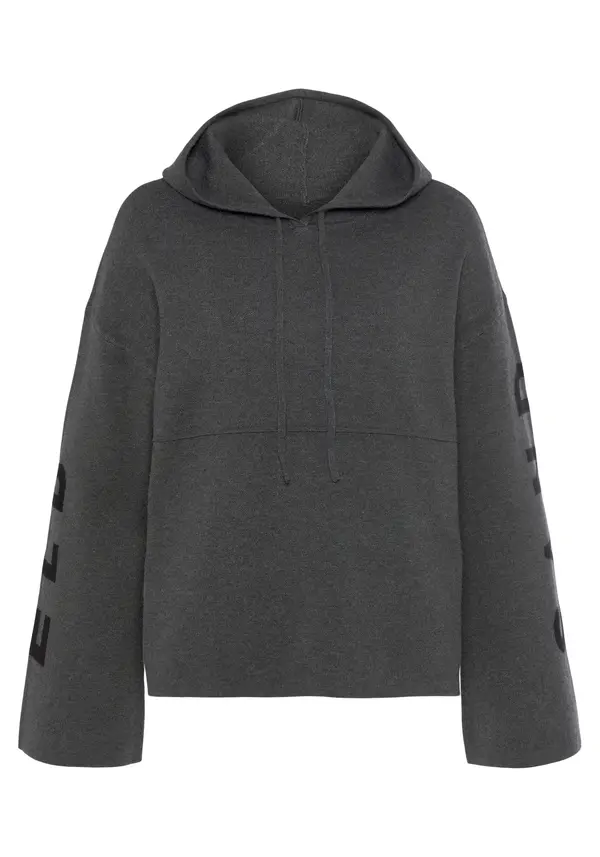 Elbsand Elbsand Sweater majica  siva / crna