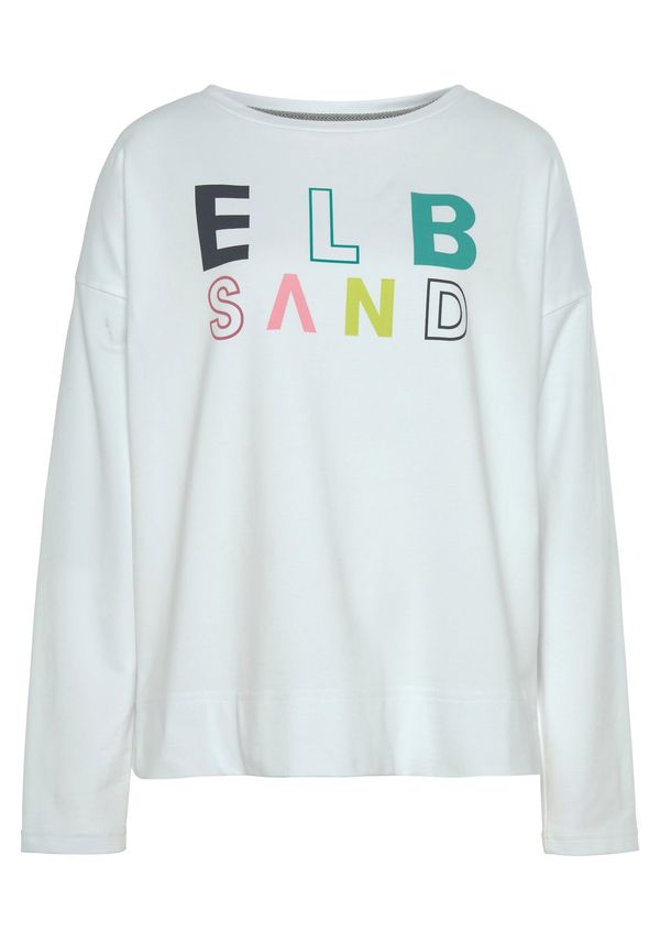 Elbsand Elbsand Sweater majica  zelena / jabuka / roza / bijela