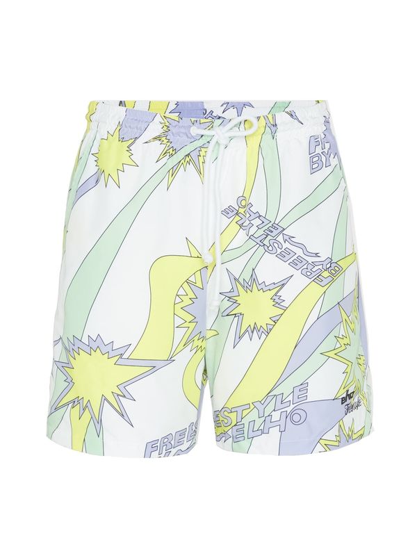 elho elho Hlače 'Macao 89'  žuta / zelena / ljubičasta / bijela