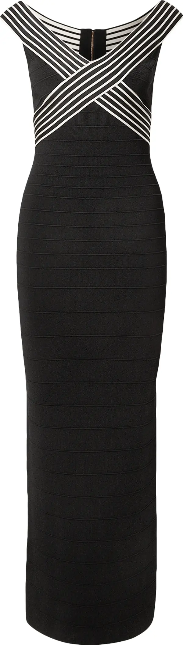 Elisabetta Franchi Elisabetta Franchi Pletena haljina  crna / bijela
