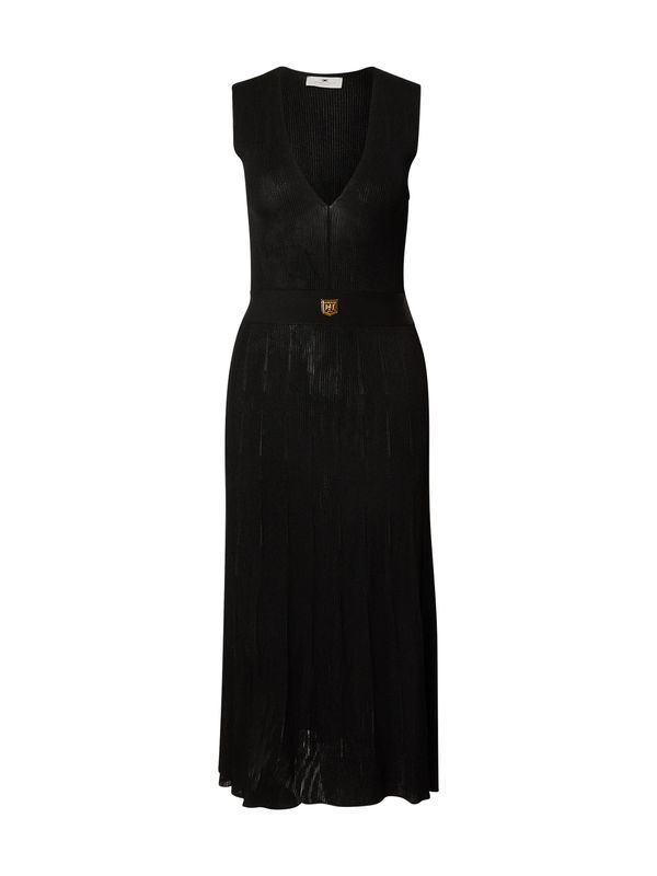 Elisabetta Franchi Elisabetta Franchi Pletena haljina  zlatna / crna