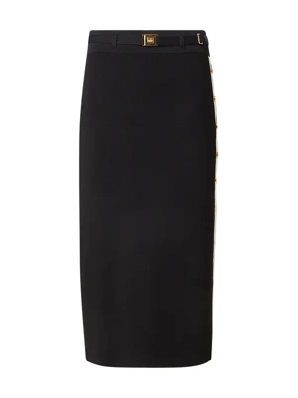 Elisabetta Franchi Elisabetta Franchi Suknja  crna / bijela