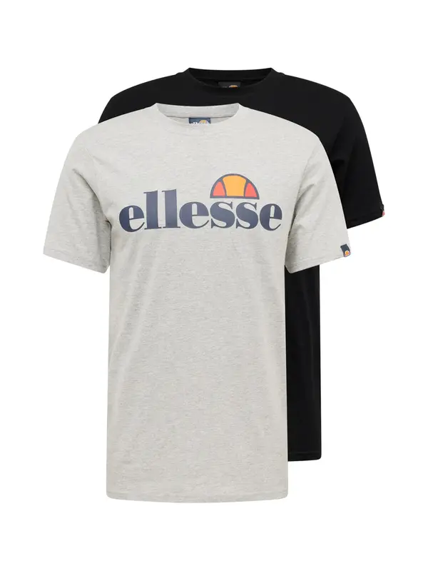 ELLESSE ELLESSE Majica 'Prado'  mornarsko plava / siva melange / narančasta / crna