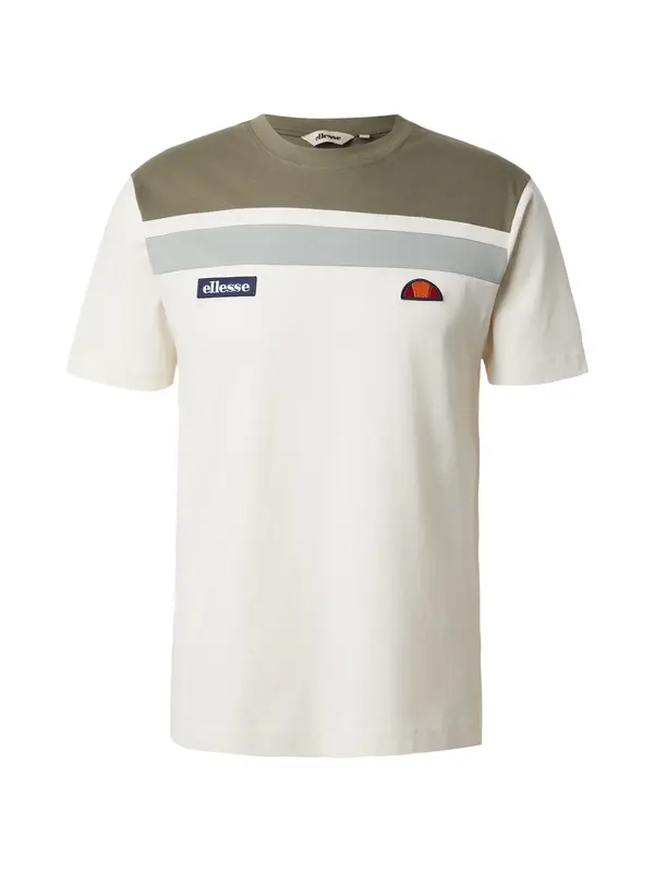 ELLESSE ELLESSE Majica 'Vignola'  kaki / pastelno zelena / prljavo bijela