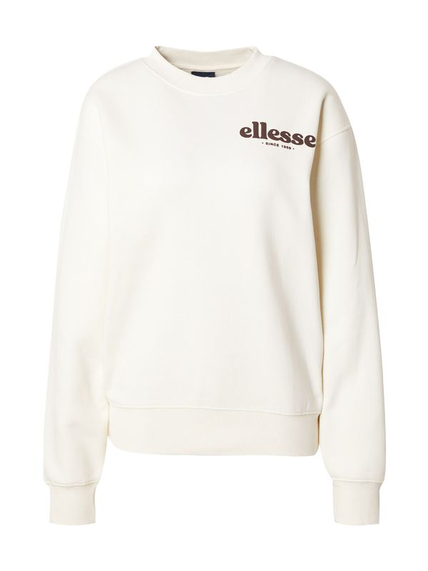 ELLESSE ELLESSE Sweater majica 'Affogato'  taupe siva / prljavo bijela