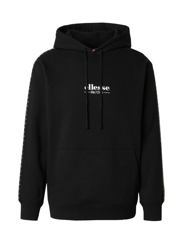 ELLESSE ELLESSE Sweater majica 'Bering OH'  crna / bijela