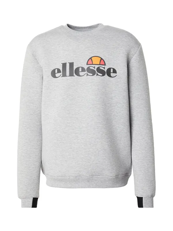 ELLESSE ELLESSE Sweater majica 'Corvaro'  siva melange / narančasta / crvena / crna