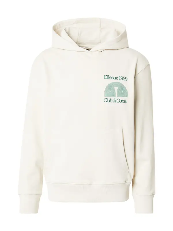ELLESSE ELLESSE Sweater majica  smaragdno zelena / prljavo bijela