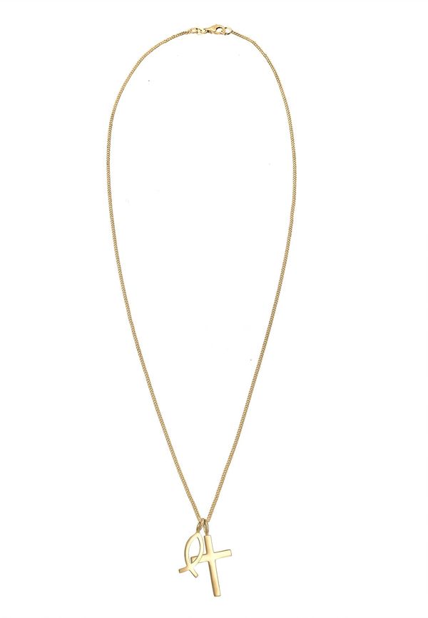 ELLI ELLI Lančić 'Fisch, Kreuz'  zlatna