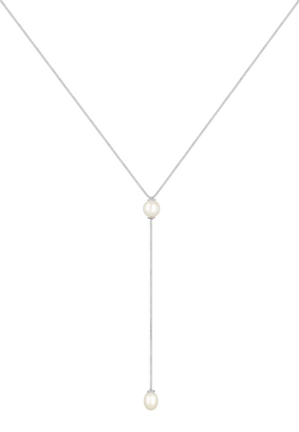 ELLI ELLI Lančić  srebro / biserno bijela