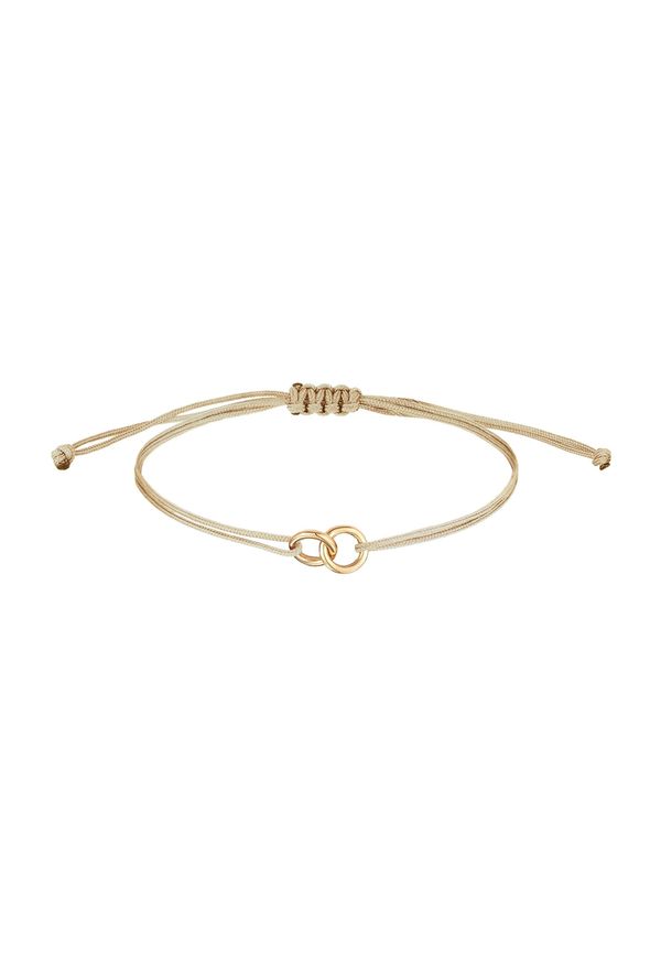 ELLI ELLI Narukvica 'Geo'  bež / zlatna